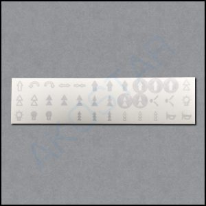 SBN / SBP2: Legend Sheet for Button Covers (symbols)