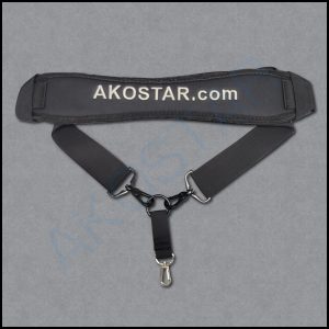 X-Padded Shoulder Strap (Akostar), with Clip for Handheld TX