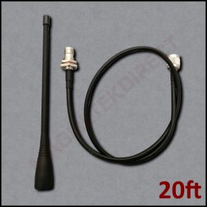 X-RPTNC Antenna w/ 20ft Cable for Flex EX2-RX (Gen2)