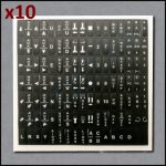 10-pack Flex Gen2 TX Full Label Sheet