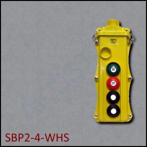 Magnetek SBP2-4-WHS Pendant 4-Button 2 Dual-Speed 2-Spd Switches w/ Maint On/Off